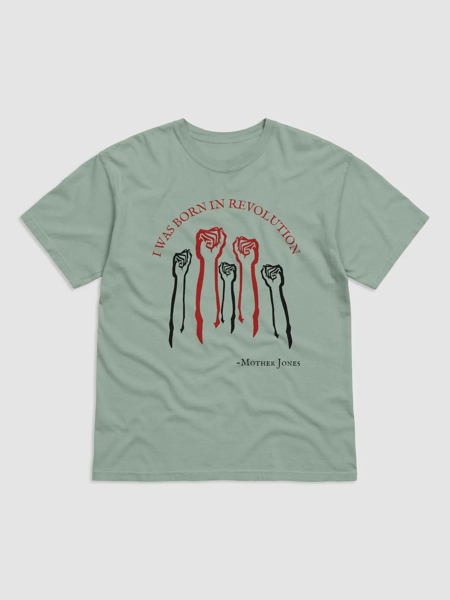 Born in Revolution Mother Jones Adult T-shirt product image (1)