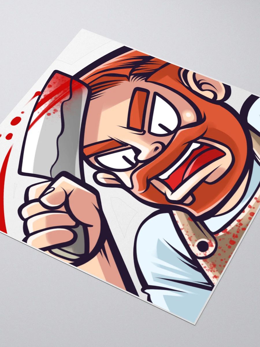 Crazed Butcher Kiss Cut Sticker product image (5)