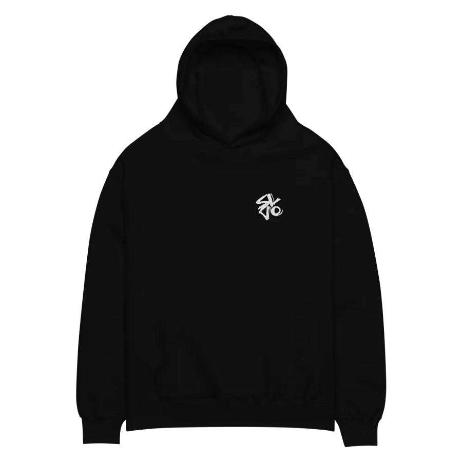 Hoodie Black no Backprint Oversized product image (2)