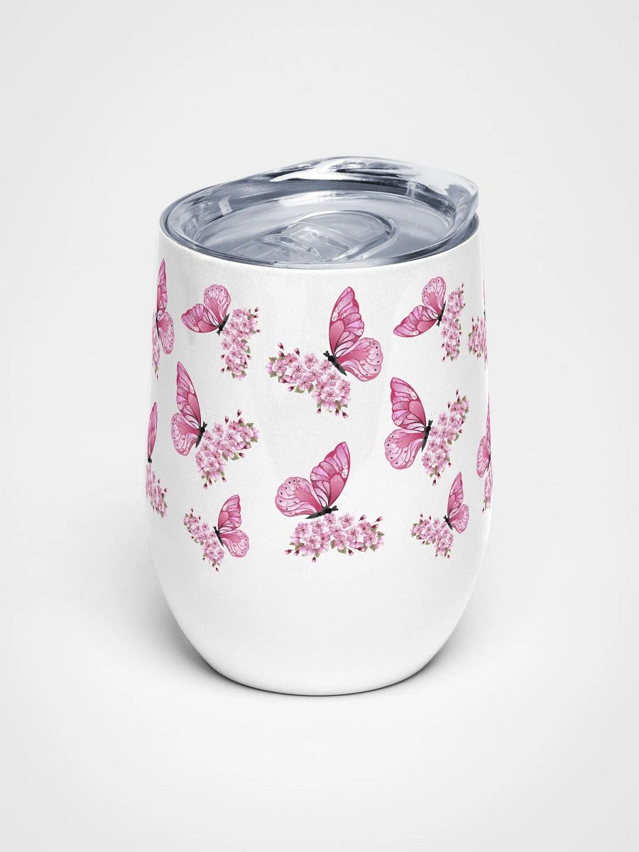 Butterfly Blooms Wine Tumbler product image (1)