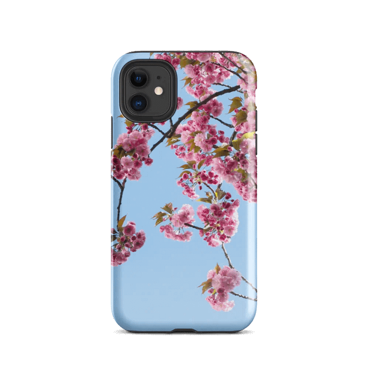 Cherry Blossom Skyline iPhone Tough Case - Premium Protection with Elegant Floral Design product image (2)
