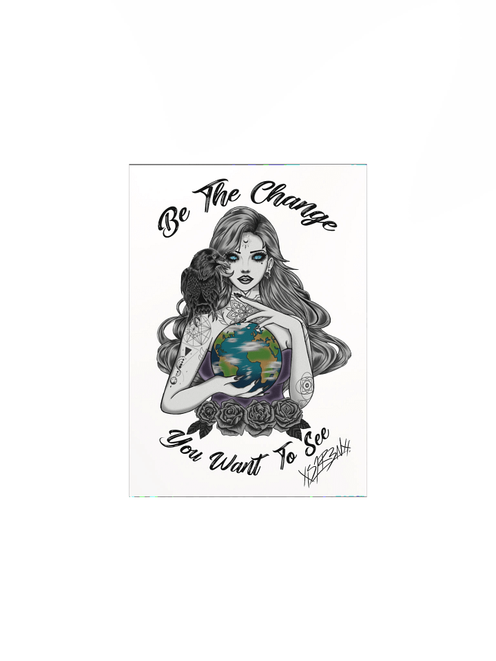 Be the change Poster signed White product image (4)