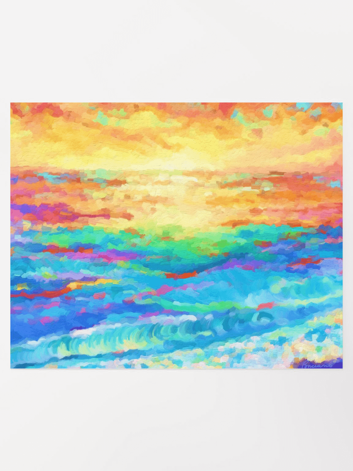 Sunset Dancing on Singing Waters Poster product image (1)