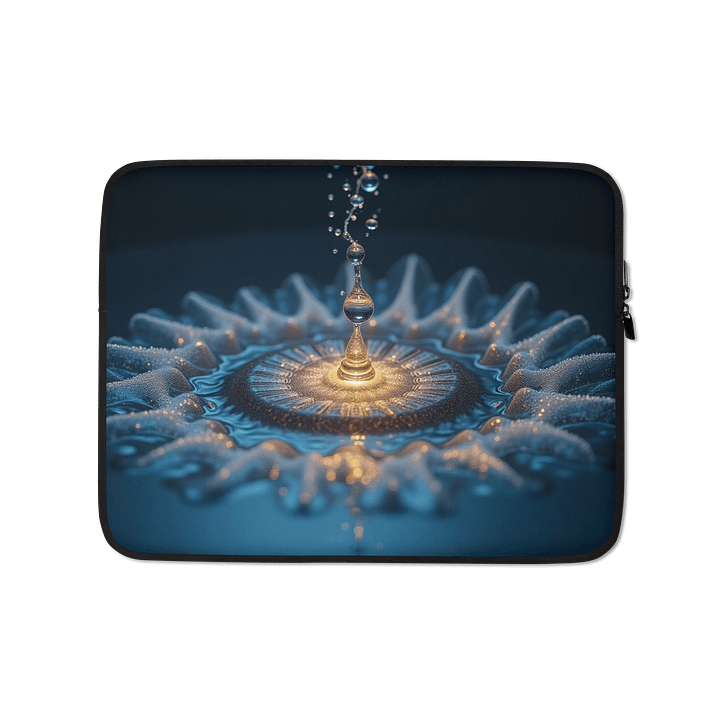 Cymatic Drop | Resonant Frequency Laptop Sleeve product image (1)