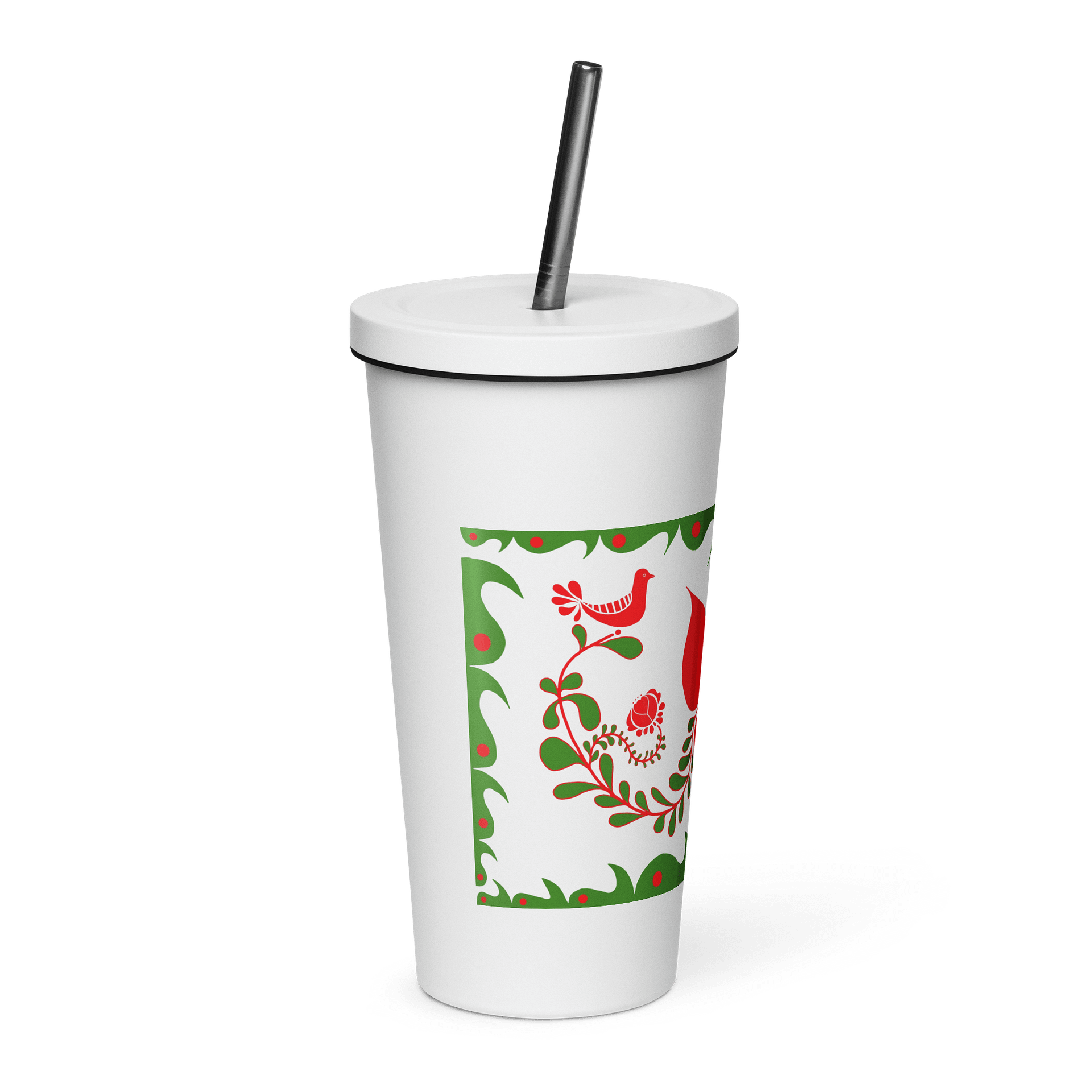 Hungarian Folk Art Paradise Insulated Tumbler product image (4)