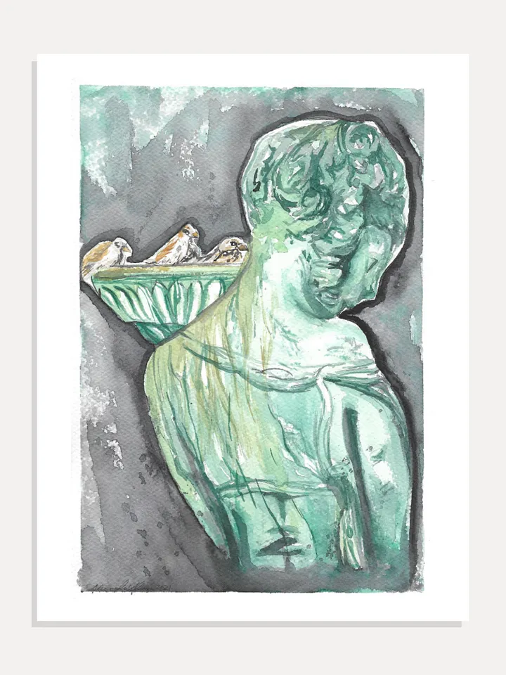 Bird Bath Giclée Art Print product image (1)