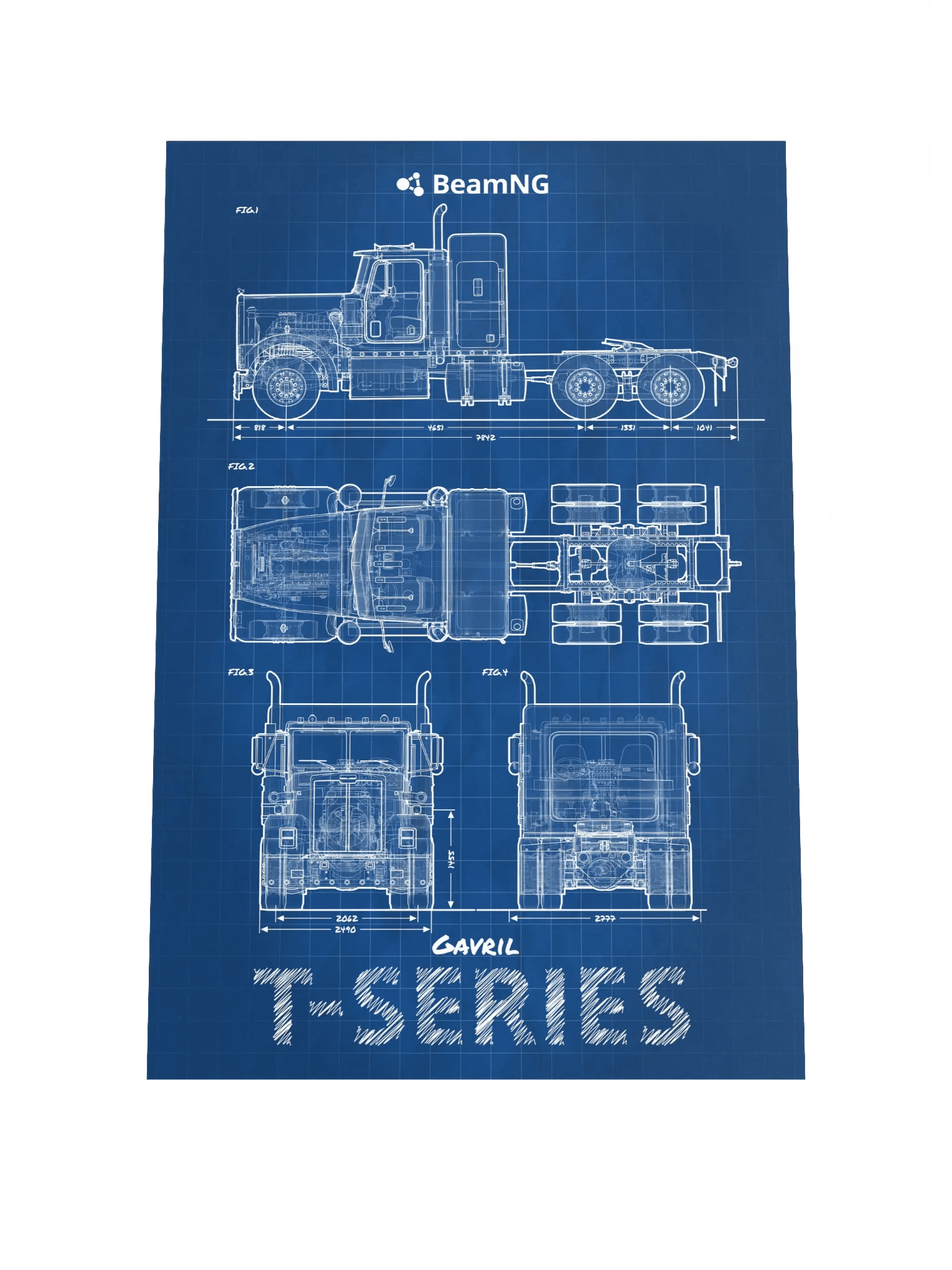 Gavril T-Series Blueprint Poster product image (1)