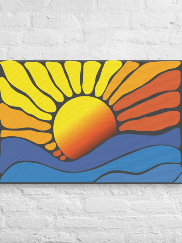 Abstract Sunrise Canvas 2:3 product image (10)