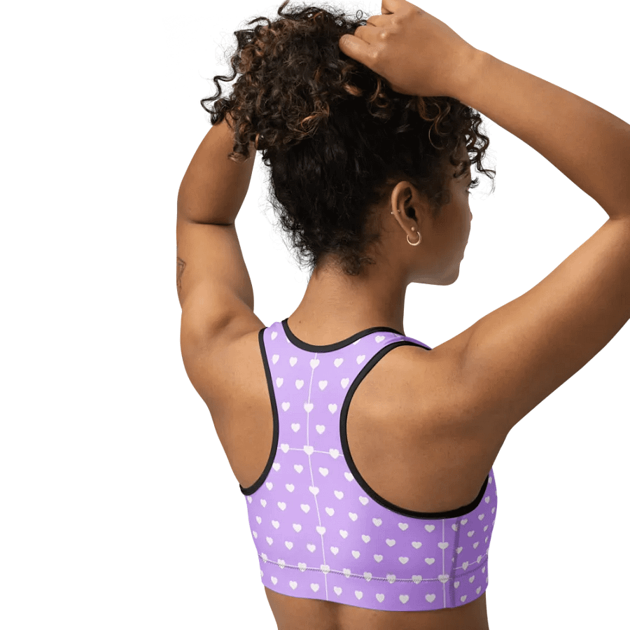 Pastel Heart Seamless Pattern Sports Bra - V3 product image (3)