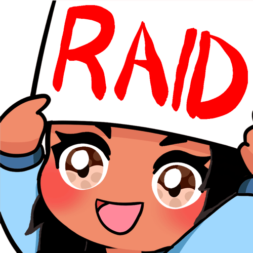 Raid Emote - Black Hair, Tan Skin, Brown Eyes product image (1)