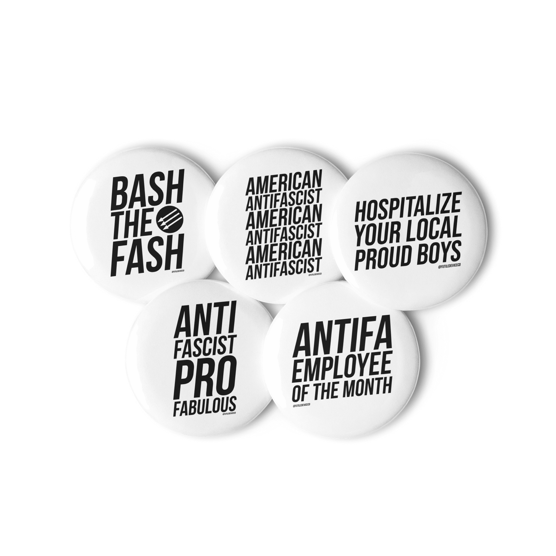 FUTILE DEVICE ANTIFASCIST BUTTONS product image (3)
