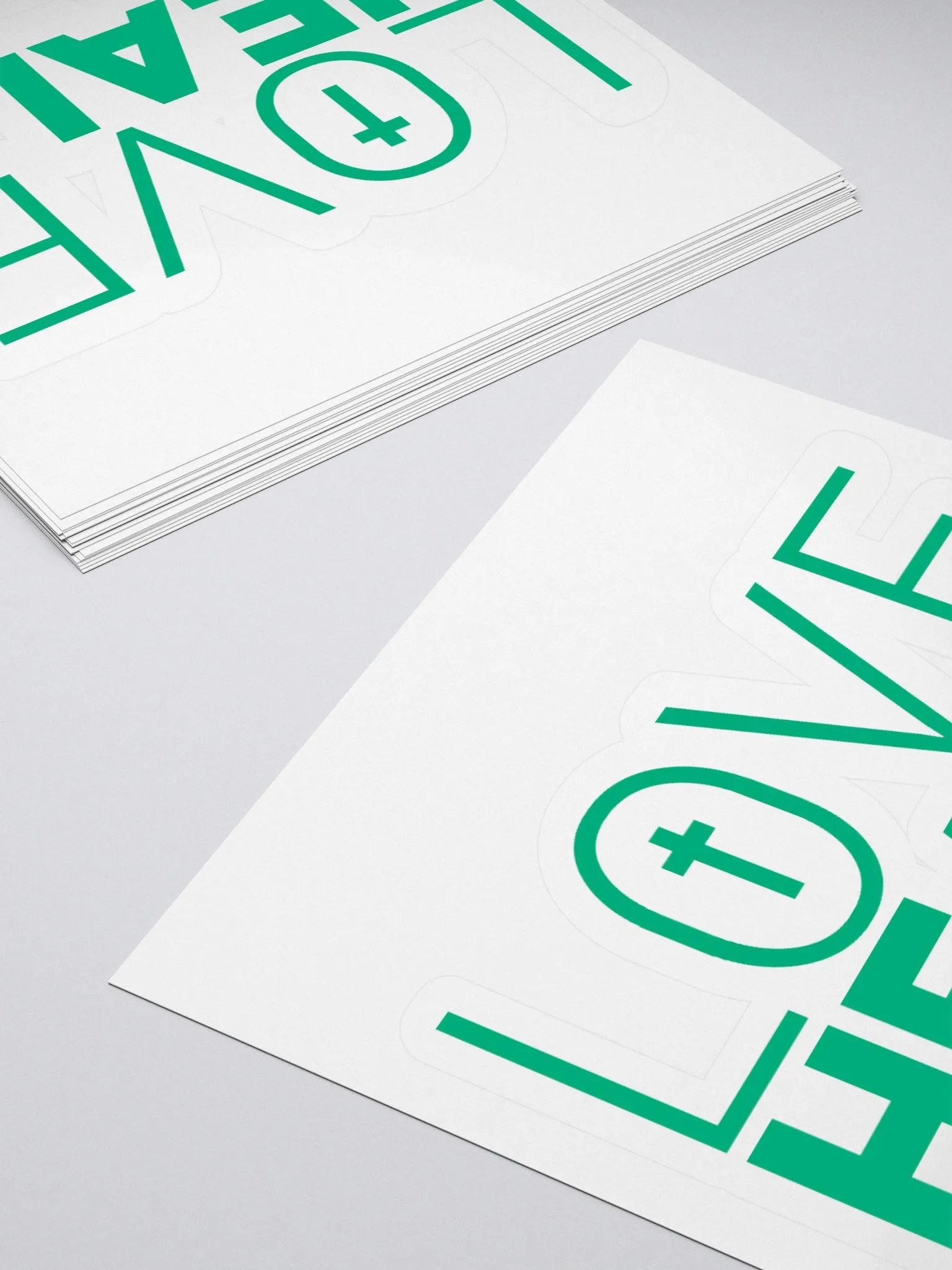 Copy of LOVE HEALS - Kiss Cut Stickers (green) product image (4)