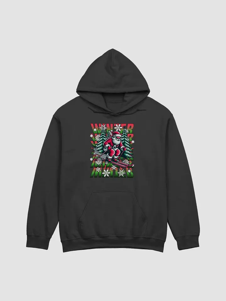 Winter Santa Skiing Adventure Hoodie product image (1)