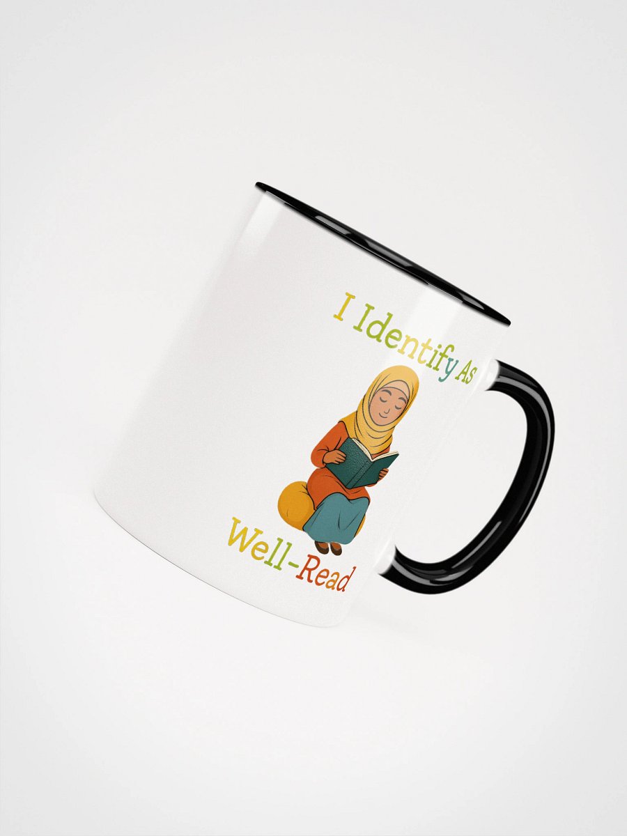 I Identify as Well-Read Muslim Girl Reading Accent Mug product image (8)