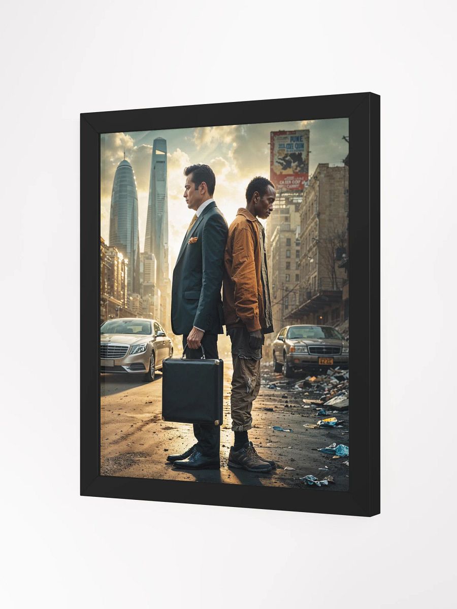 Divided by Streets, United by Shadows Framed Print product image (10)