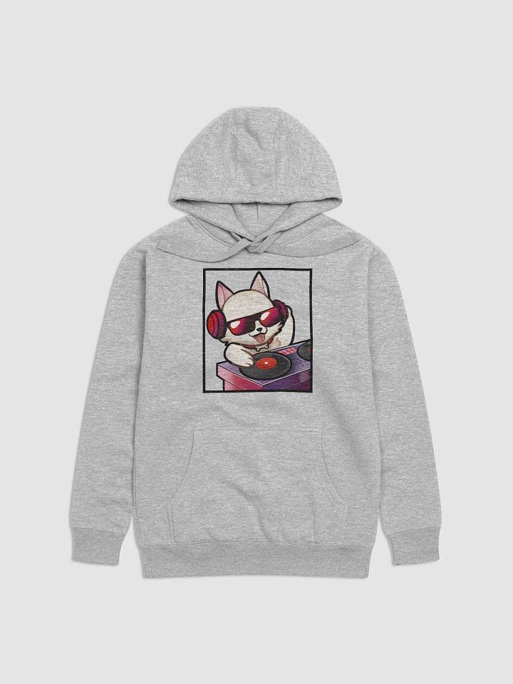 DJ Woof Hoodie (Black Border, Front Print) product image (1)