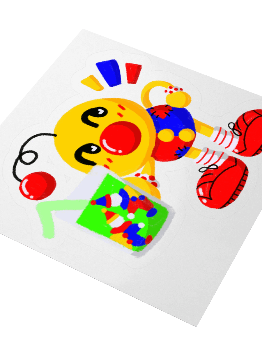 Boyoyoing Clown Soda Hearts Sticker product image (3)