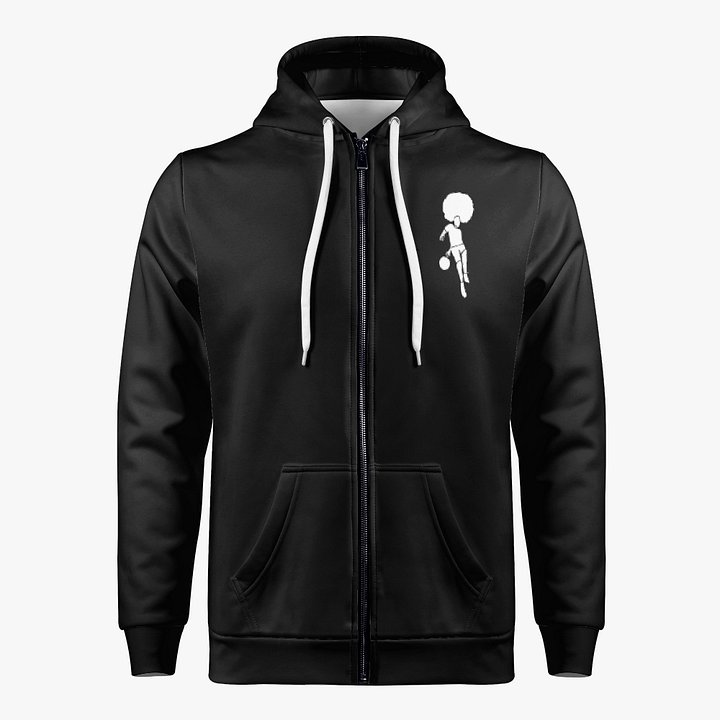 Mo_WithTheFro Black zip up hoodie product image (1)