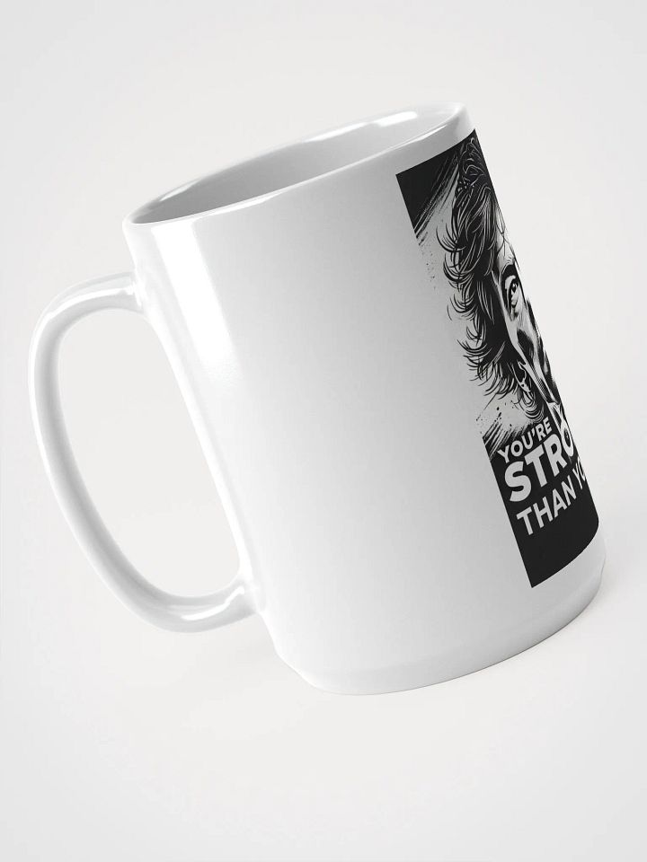 You're Stronger Than You Think White Glossy Mug product image (2)