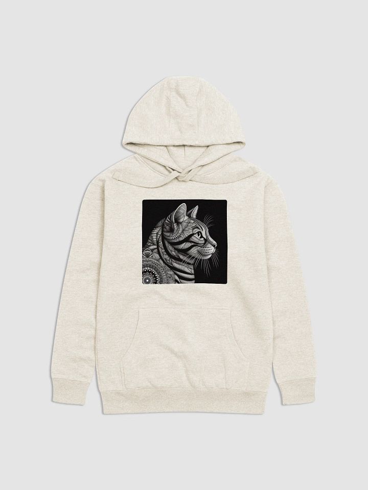Intricate Feline Symmetry Hoodie product image (8)