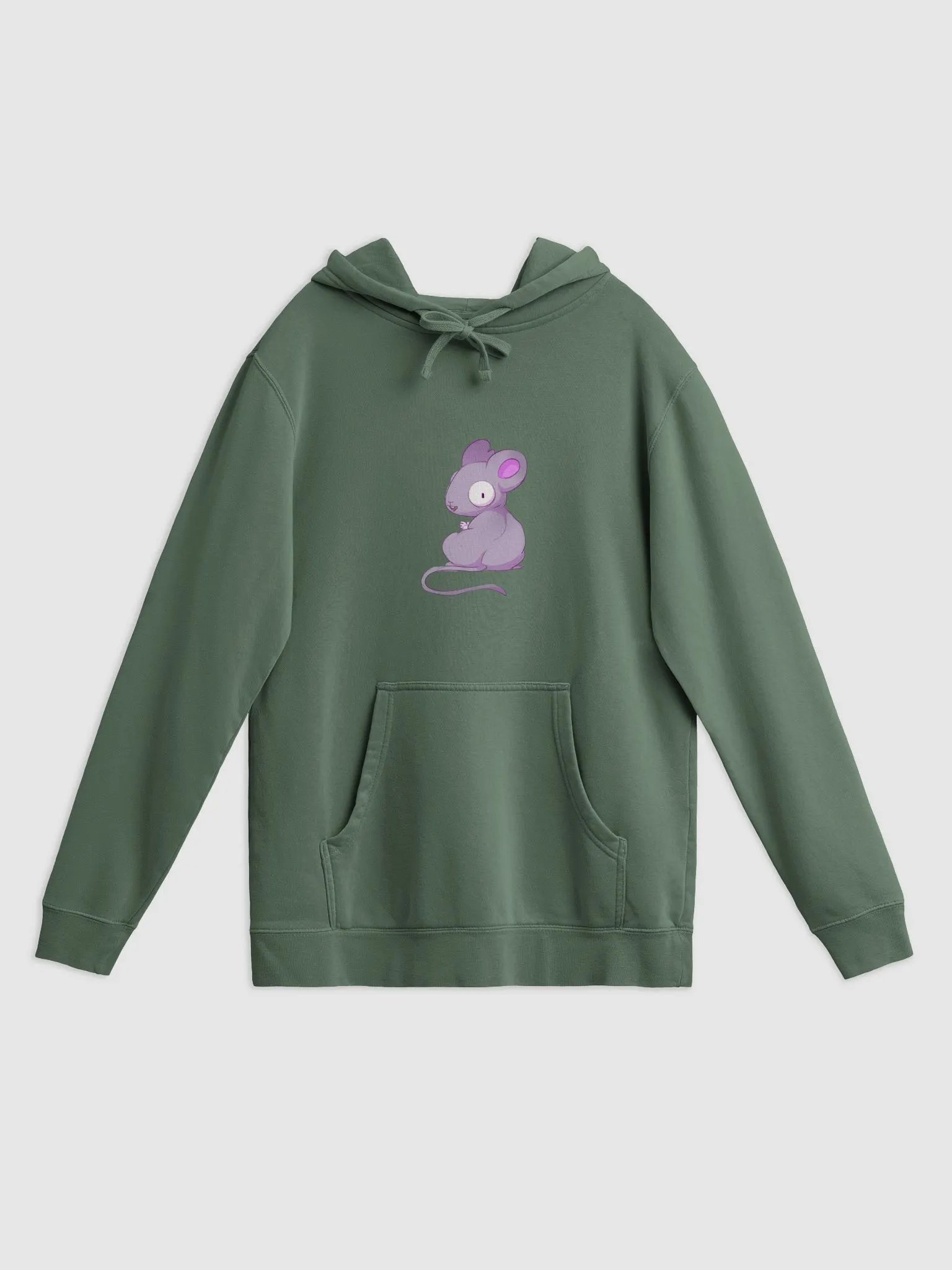 premium hoodie of silver product image (4)