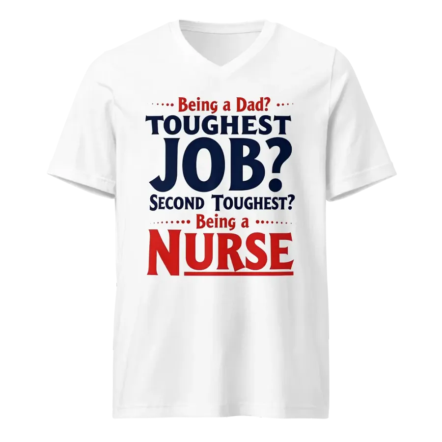 Nurse: The Second Toughest Job V-Neck Tee product image (1)
