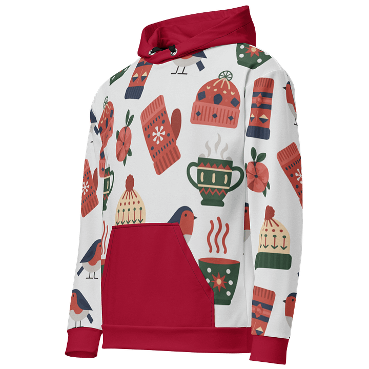Nordic Winter Robin Hoodie product image (1)
