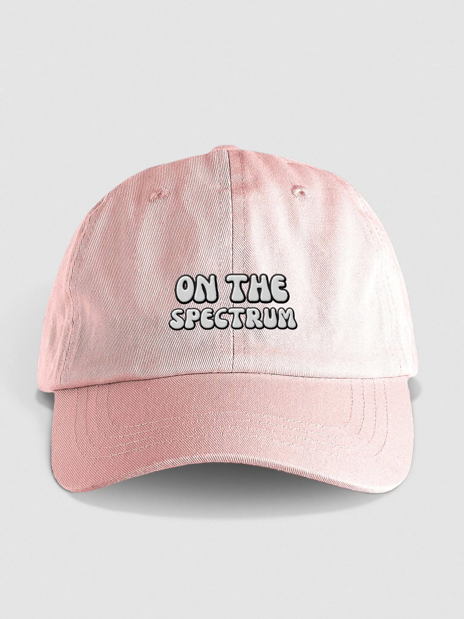 ON THE SPECTRUM groovy lined design embroidered pastel dad hat product image (17)
