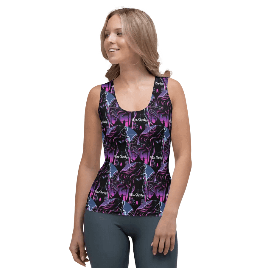 Mysterious Miss Shorty All over Print Tank product image (1)