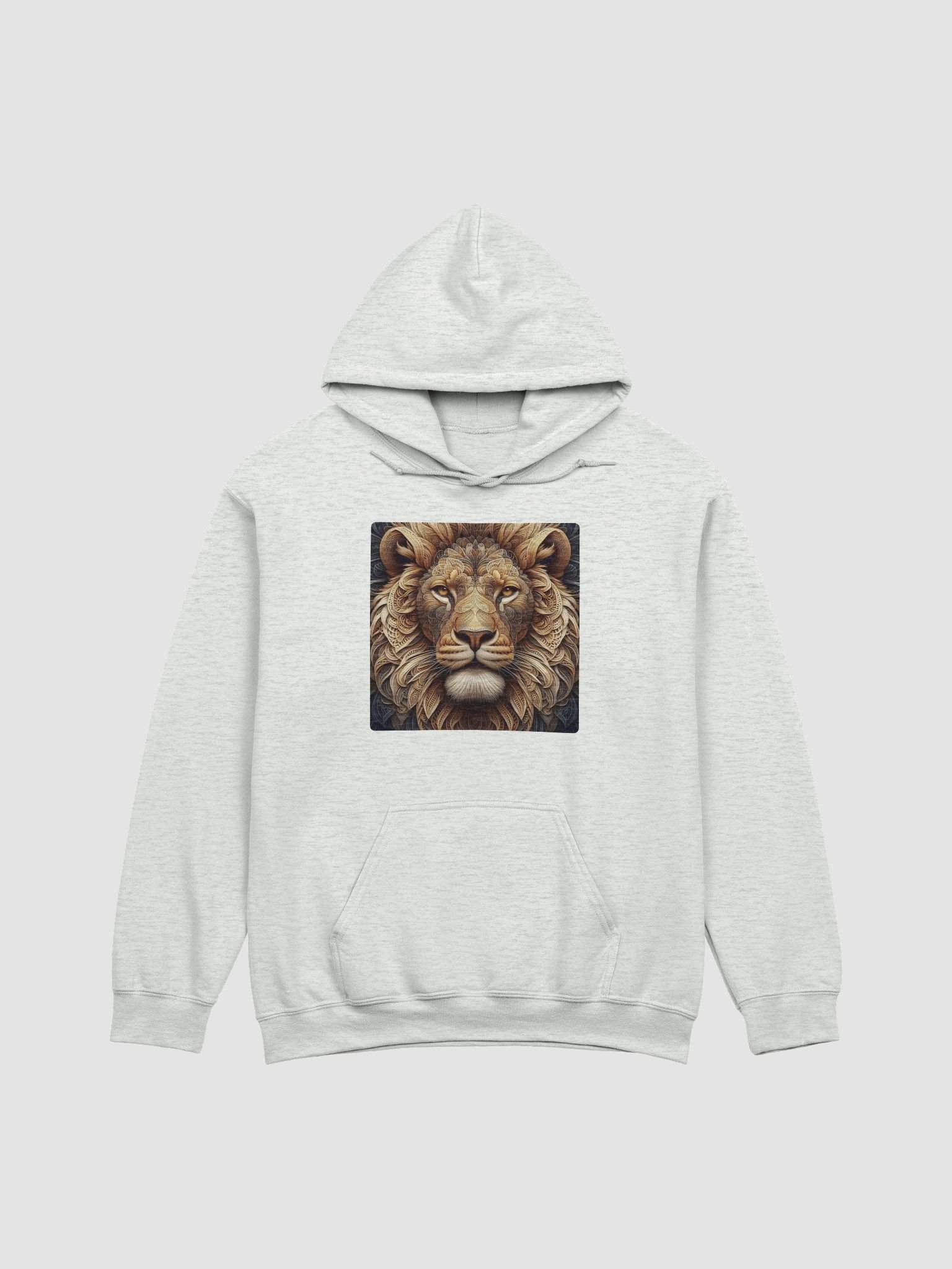 Golden Majesty Lion Face Hoodie product image (6)