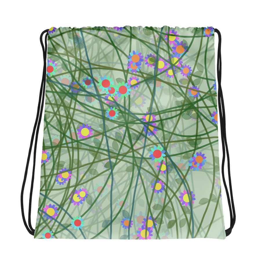 Floral Fusion Drawstring Backpack product image (1)