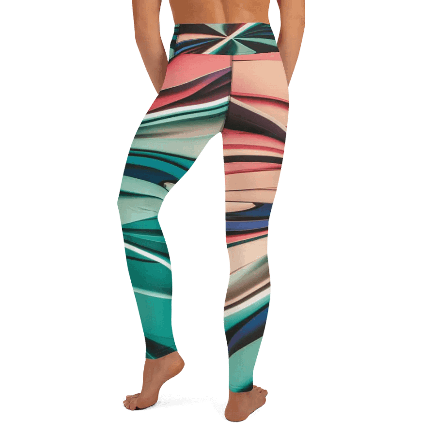 TDS Music Women's Yoga Leggings - Vibrant Abstract Design product image (9)
