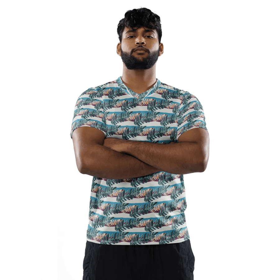 Tropical Stripes | Recycled Unisex Sports Jersey product image (3)