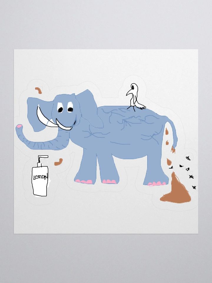 Dry Elephant Sticker product image (2)