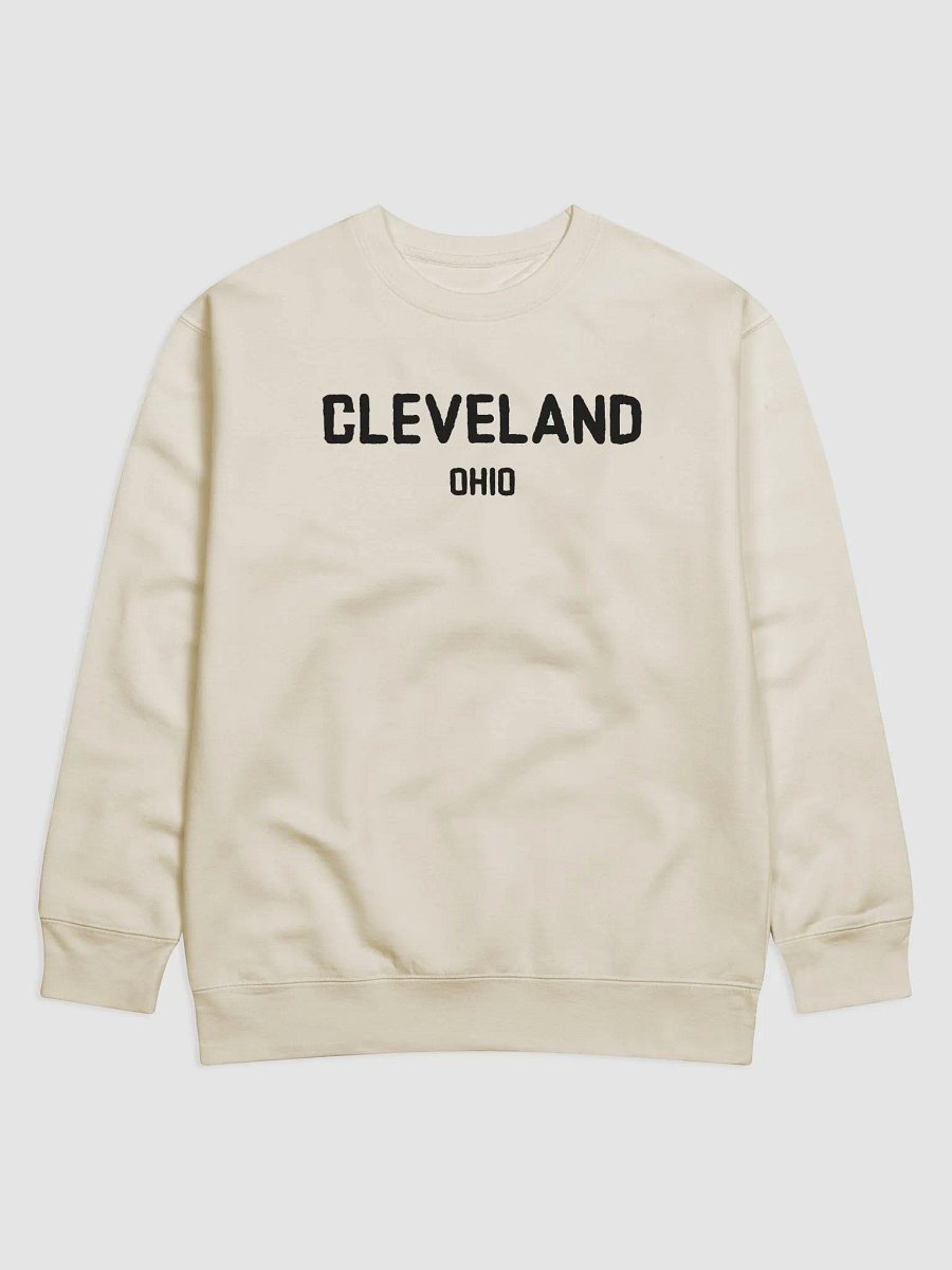 Cleveland Ohio Long Sleeve Sweatshirt Style Basic Casual Black White for Men Women Kids Dad Gifts product image (1)