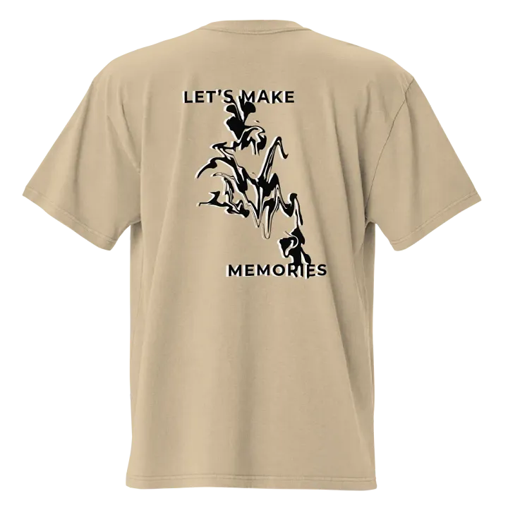 Let's Make Memories Oversized Premium Tee V2 product image (12)