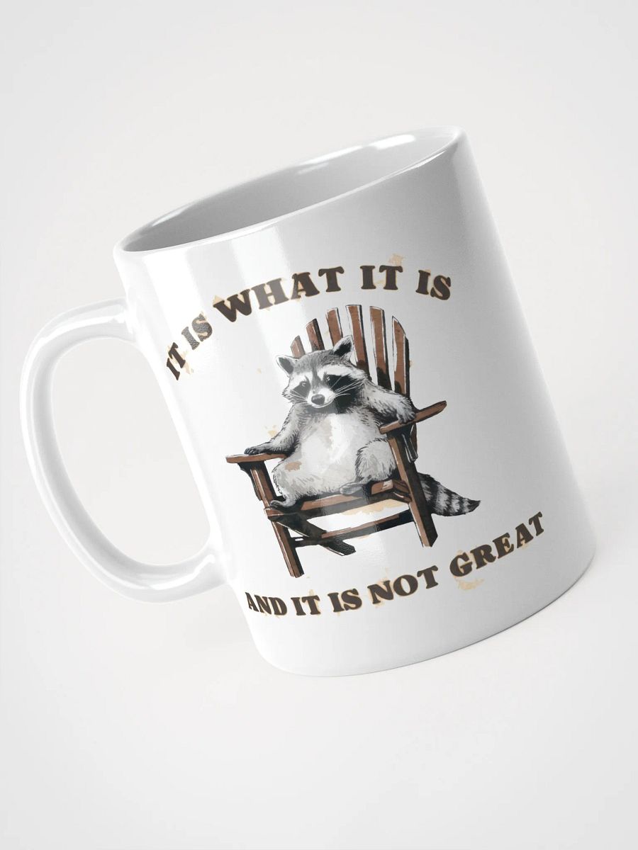 Raccoon It is What it Is Glossy Mug product image (7)