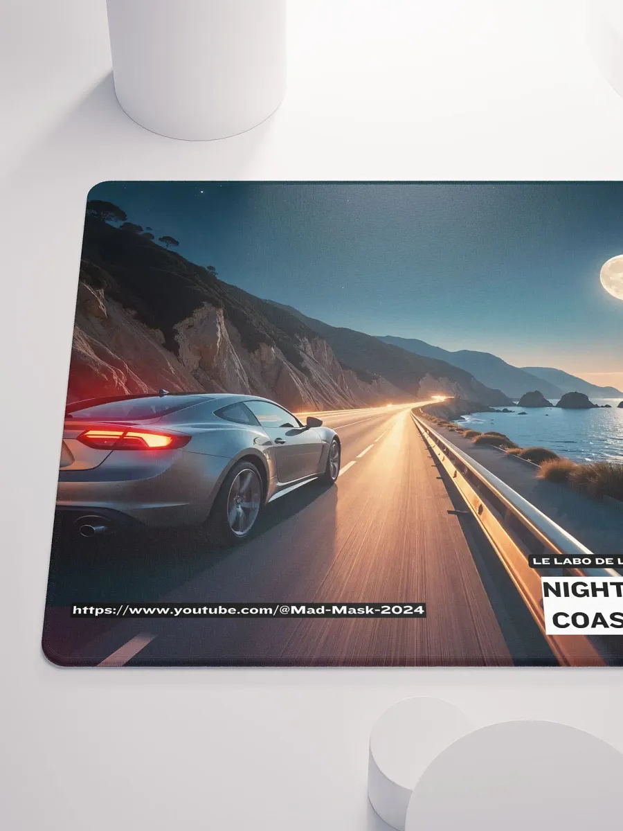 Mouse Pad Gaming Night Drive Coastline product image (6)