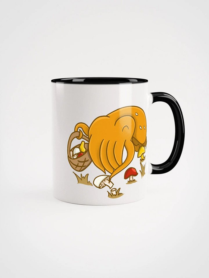 Mushroom Picking Cuttlefish double sided- color mug product image (1)
