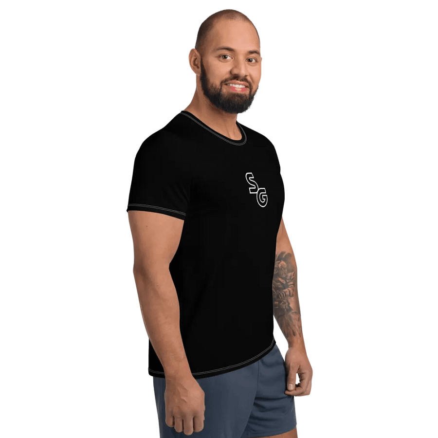 SG B/W Logo Black Athletic Tee product image (4)