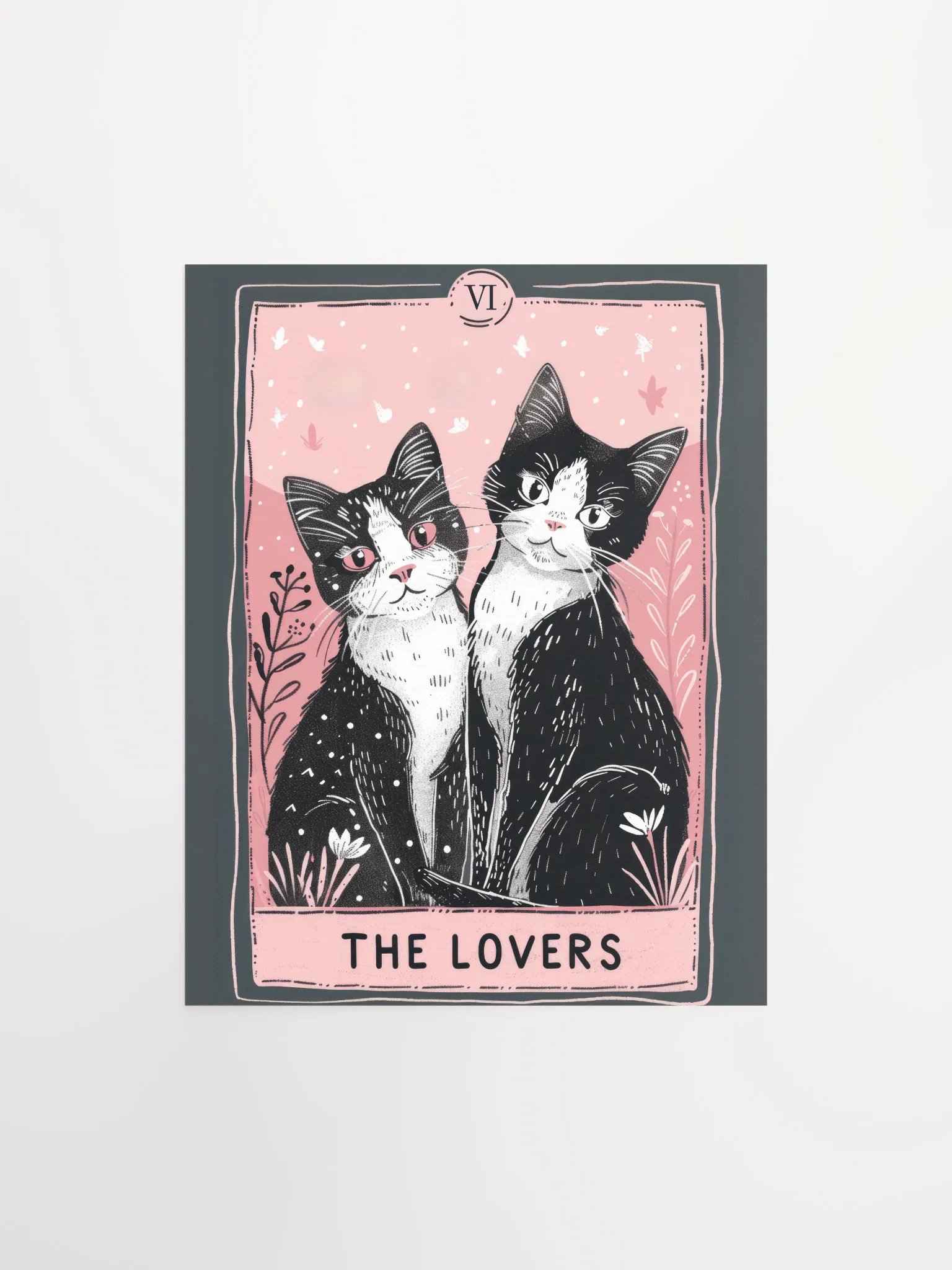 The Lovers Tarot Card Feline Art Print product image (10)