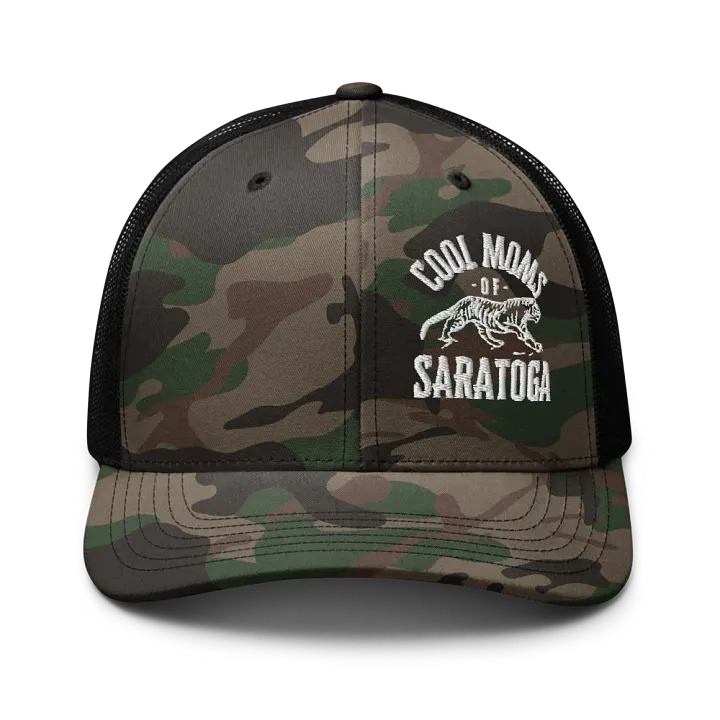 Cool Moms of Saratoga Tiger Camo Trucker Hat product image (1)