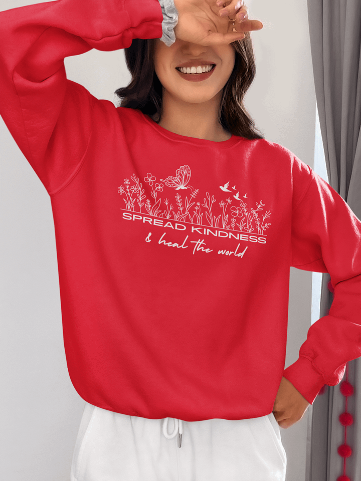 Spread Kindness & Heal the World Gildan Sweater product image (4)