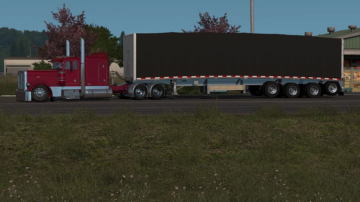 Bowed Flatbed Trailer for American Truck Simulator product image (1)