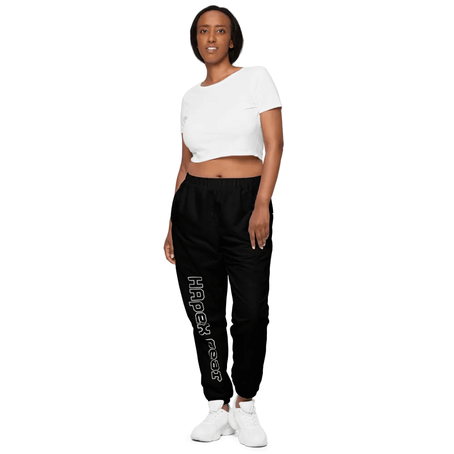Unisex Track Pants - Black - Black HApex Gear Black Logo product image (5)