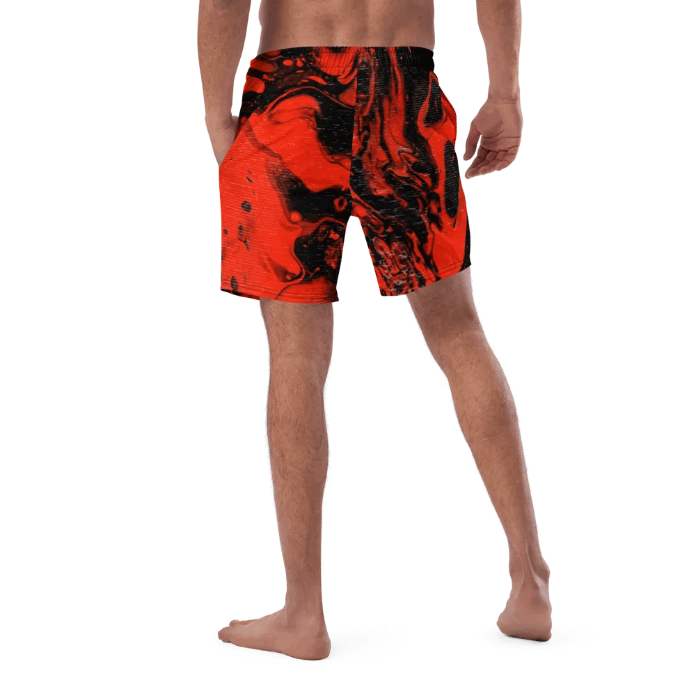 Demon In My Headphones Fluid Acrylic Swim Trunks product image (3)