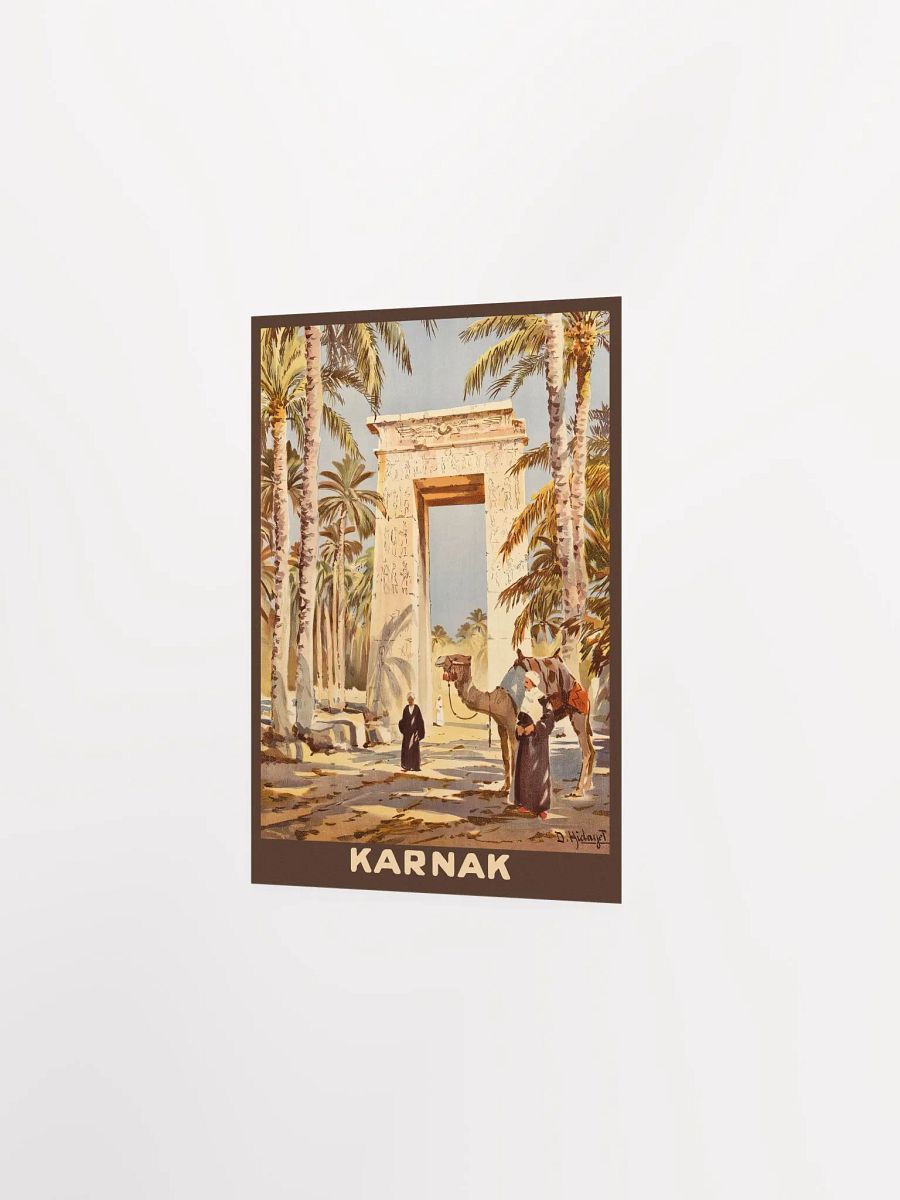 Egypt, Karnak, 1930 — retro vintage travel poster product image (7)