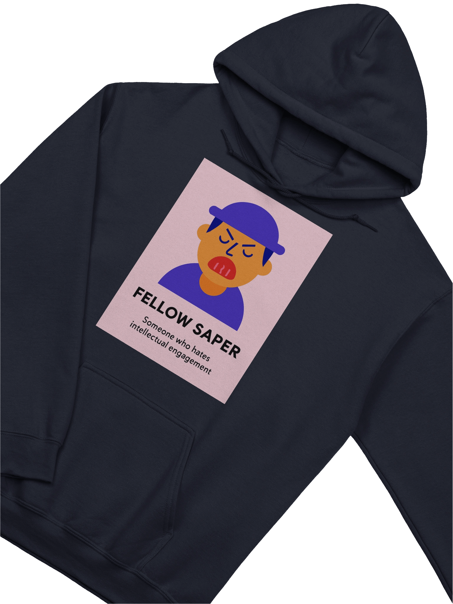 FELLOW SAPER Angry Expression Hoodie product image (2)