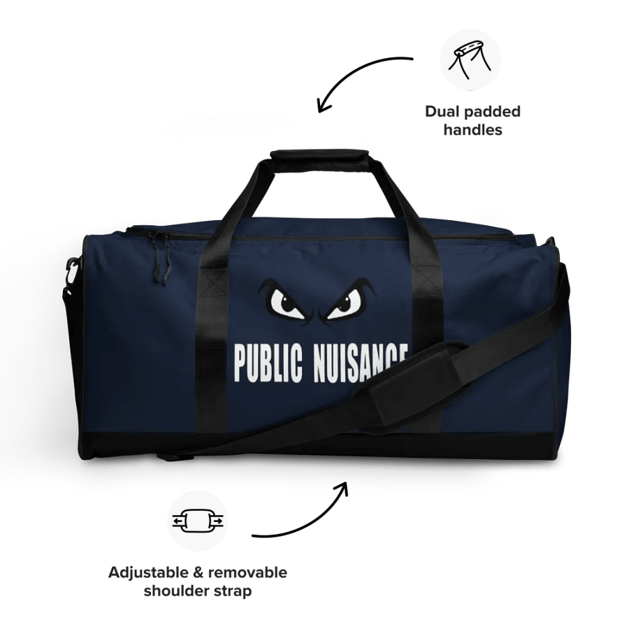 Public Nuisance: Navy Blue Duffle Bag product image (9)