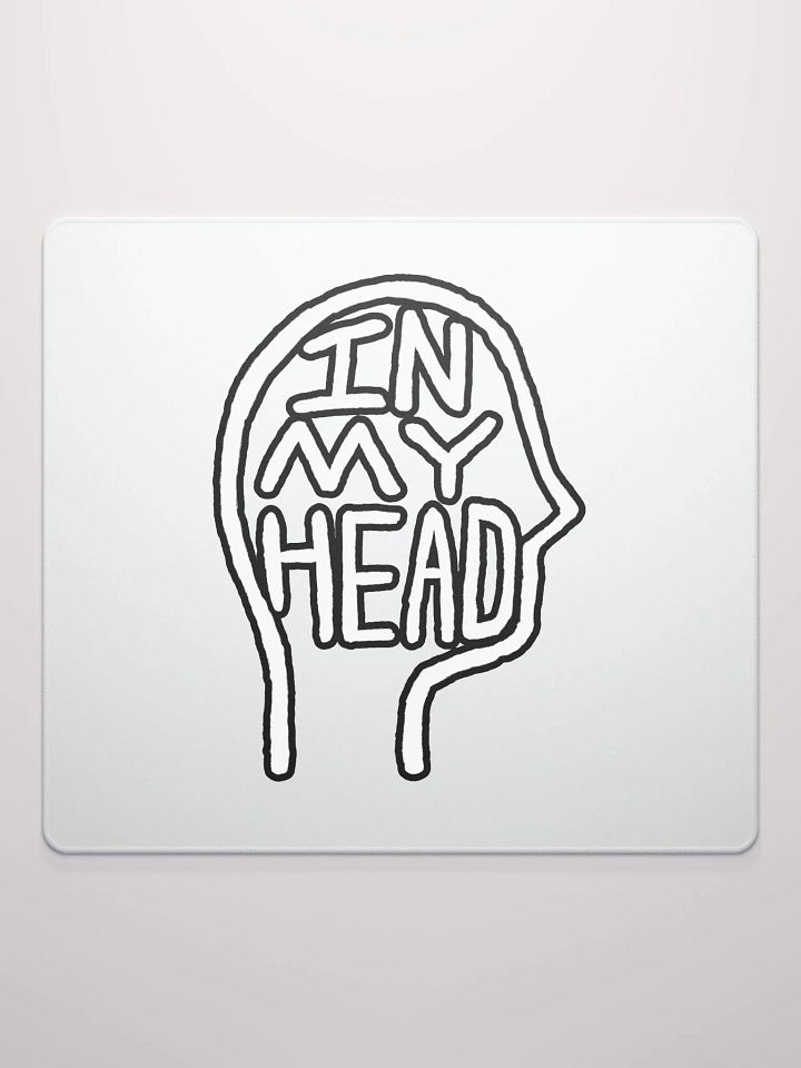 In My Head (lined design, #763D7D) mouse pad product image (2)